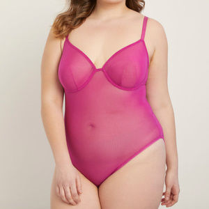 Priscilla Ono x ELOQUII Sheer Underwire Bodysuit